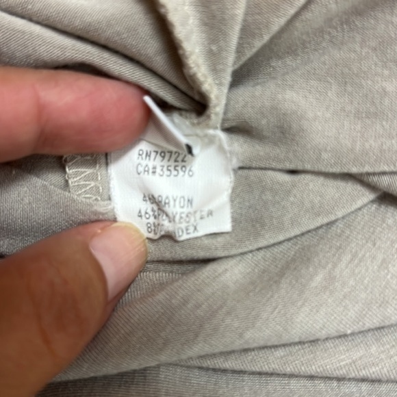 Poleci Casual Gray Tank Top Sleeveless Blouse with Fur Collar Size M - Picture 9 of 9